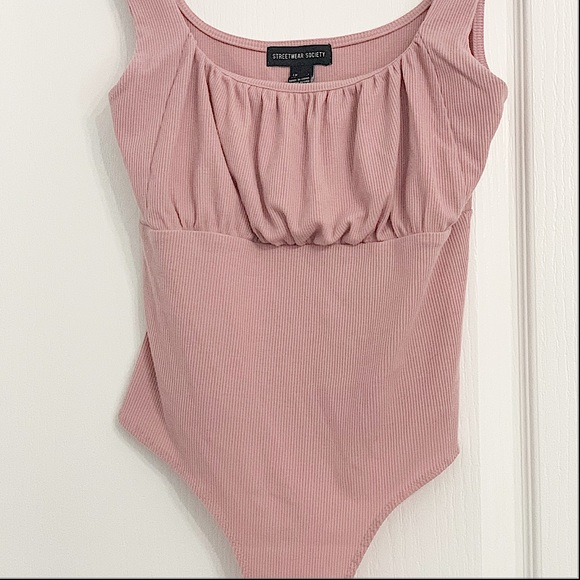 ☀️ STREETWEAR | Ribbed bodysuit pink - Picture 2 of 6